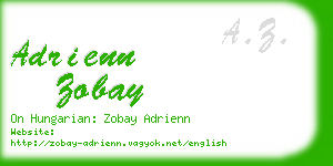 adrienn zobay business card